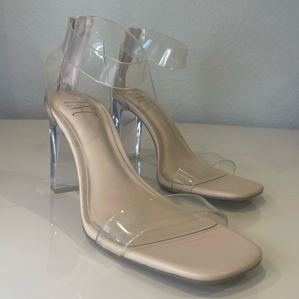 I.N.C. International Concepts Makenna Two-Piece Clear Vinyl Dress Sandals